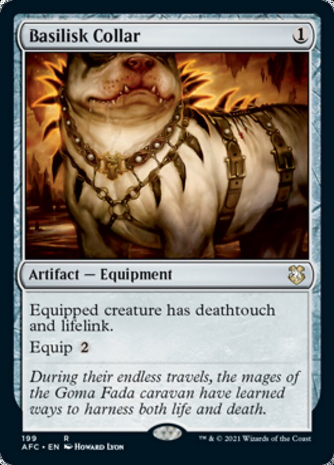 Basilisk Collar [Dungeons & Dragons: Adventures in the Forgotten Realms Commander] | Jomio and Rueliete's Cards and Comics