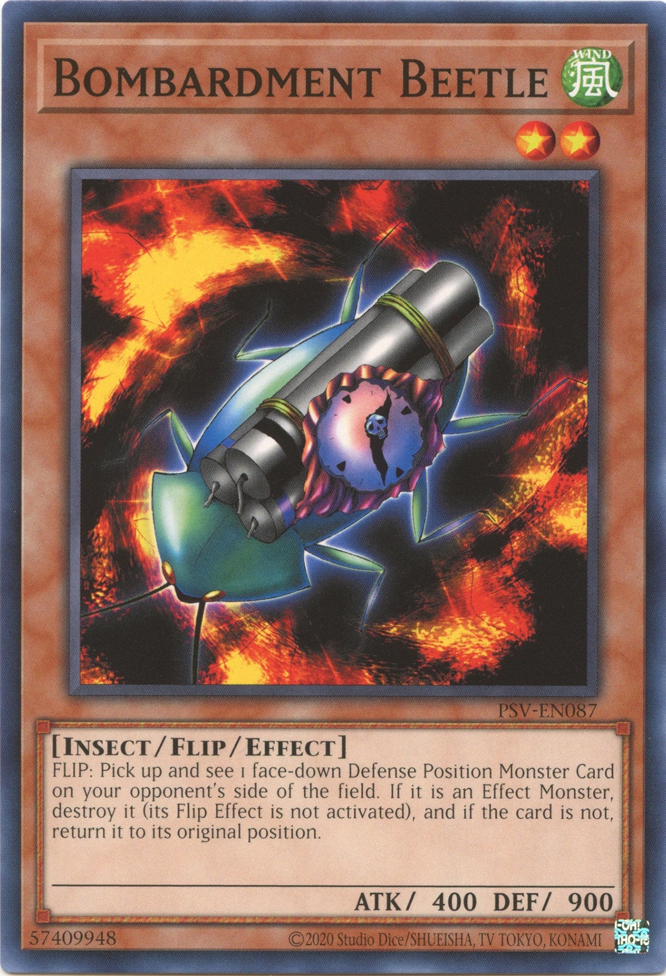 Bombardment Beetle (25th Anniversary) [PSV-EN087] Common | Jomio and Rueliete's Cards and Comics