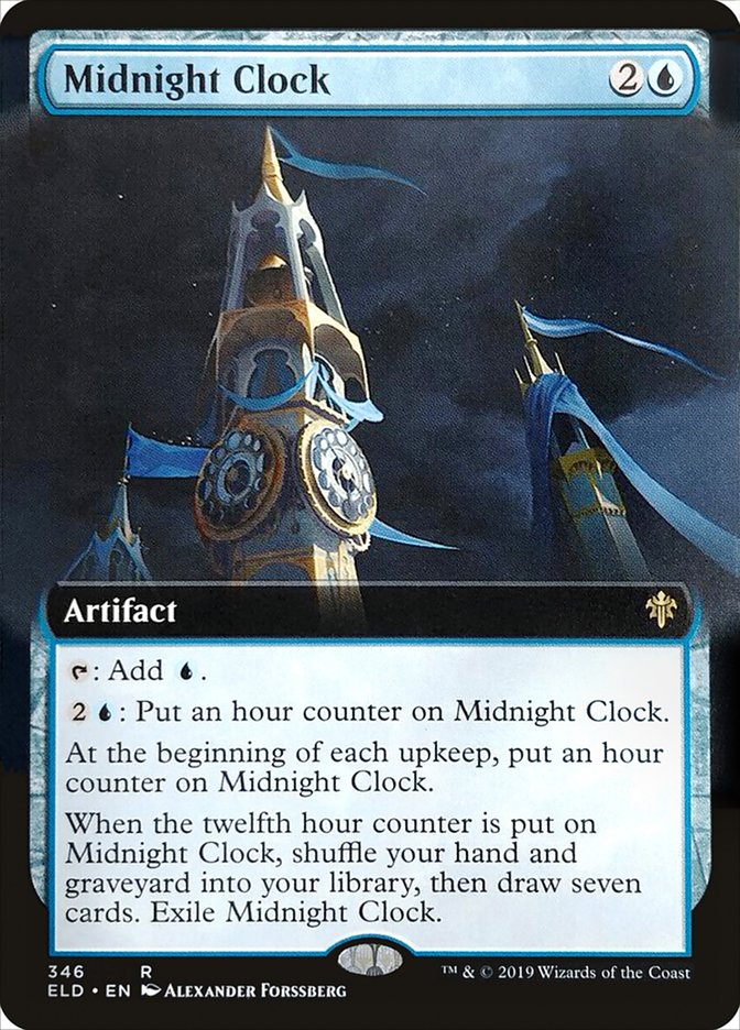Midnight Clock (Extended Art) [Throne of Eldraine] | Jomio and Rueliete's Cards and Comics