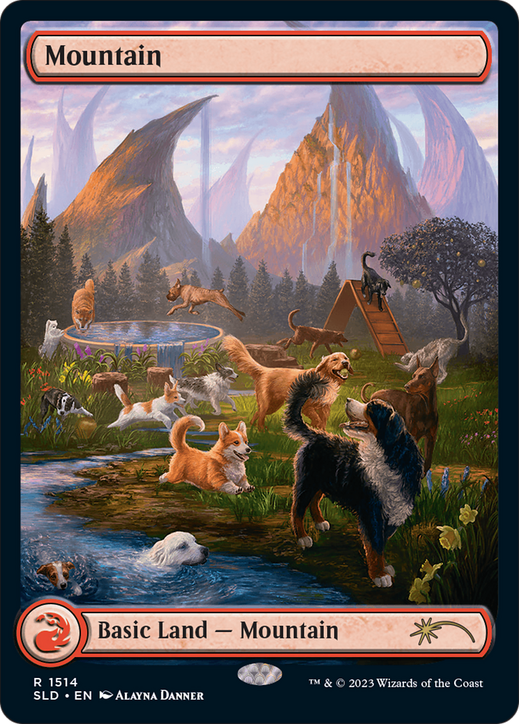 Mountain (1514) [Secret Lair Commander Deck: Raining Cats and Dogs] | Jomio and Rueliete's Cards and Comics