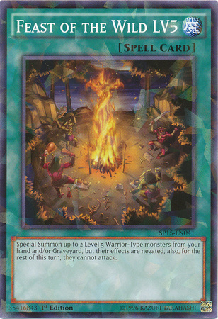 Feast of the Wild LV5 [SP15-EN041] Shatterfoil Rare | Jomio and Rueliete's Cards and Comics
