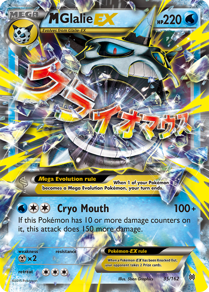 M Glalie EX (35/162) [XY: BREAKthrough] | Jomio and Rueliete's Cards and Comics