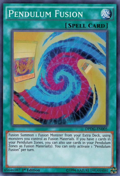 Pendulum Fusion [DPDG-EN005] Super Rare | Jomio and Rueliete's Cards and Comics