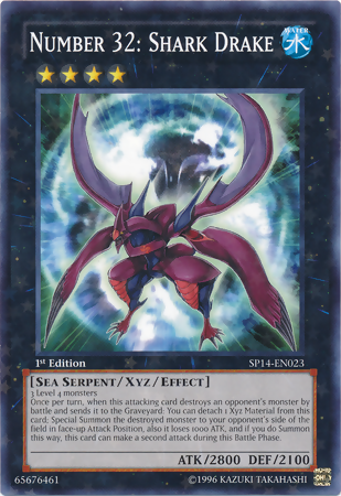 Number 32: Shark Drake [SP14-EN023] Starfoil Rare | Jomio and Rueliete's Cards and Comics