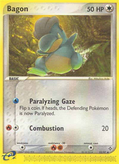 Bagon (23/97) [EX: Dragon] | Jomio and Rueliete's Cards and Comics