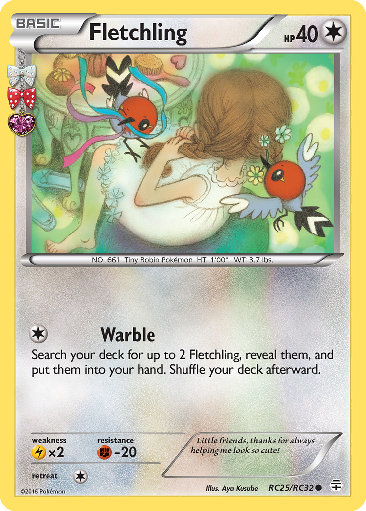 Fletchling (RC25/RC32) [XY: Generations] | Jomio and Rueliete's Cards and Comics