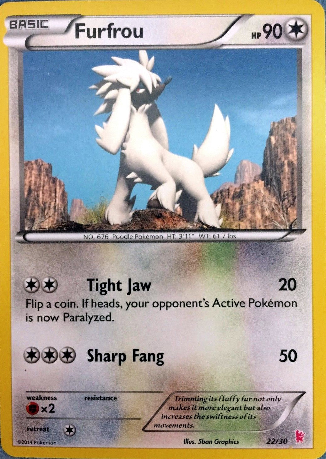 Furfrou (22/30) [XY: Trainer Kit - Sylveon] | Jomio and Rueliete's Cards and Comics