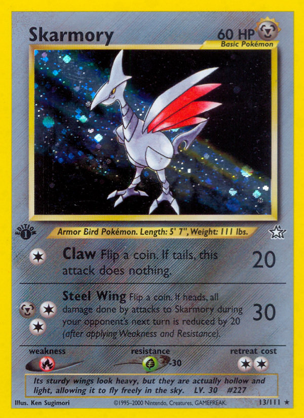 Skarmory (13/111) [Neo Genesis 1st Edition] | Jomio and Rueliete's Cards and Comics