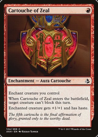 Cartouche of Zeal [Amonkhet] | Jomio and Rueliete's Cards and Comics