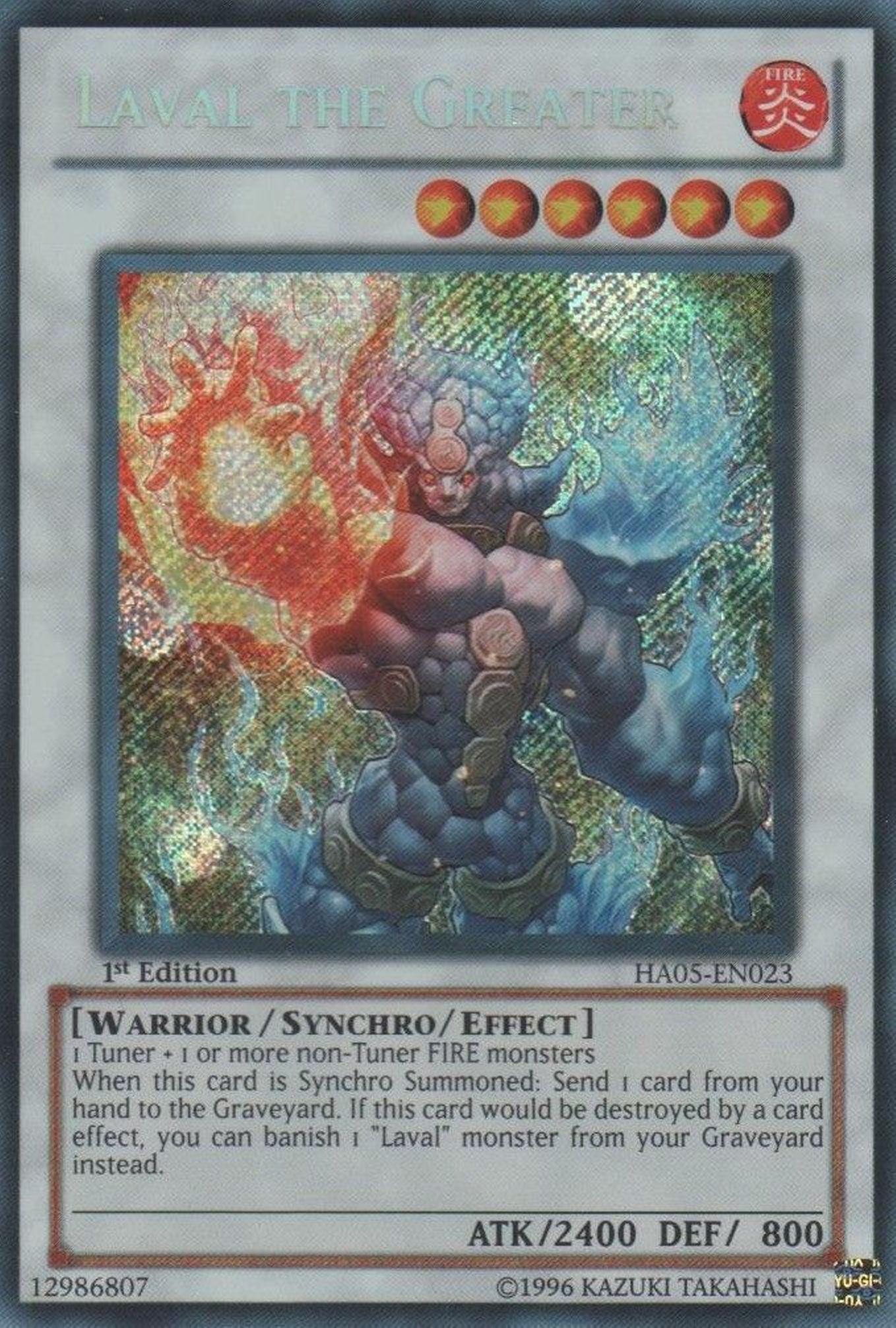 Laval the Greater [HA05-EN023] Secret Rare | Jomio and Rueliete's Cards and Comics