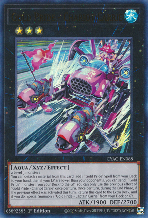 Gold Pride - Chariot Carrie [CYAC-EN088] Ultra Rare | Jomio and Rueliete's Cards and Comics