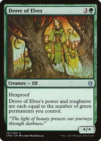 Drove of Elves [Commander Anthology] | Jomio and Rueliete's Cards and Comics