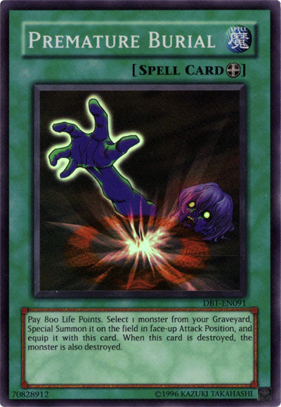 Premature Burial [DB1-EN091] Super Rare | Jomio and Rueliete's Cards and Comics