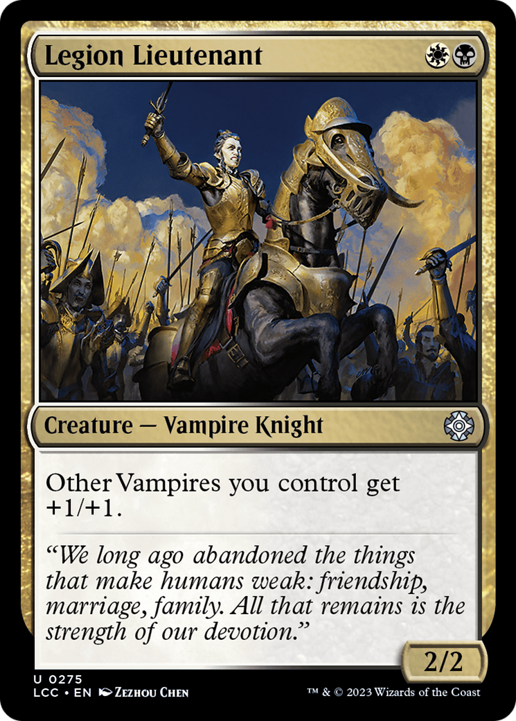 Legion Lieutenant [The Lost Caverns of Ixalan Commander] | Jomio and Rueliete's Cards and Comics