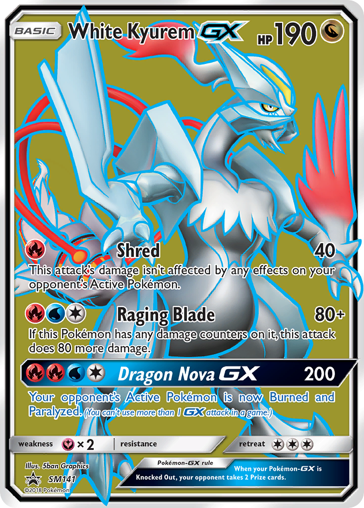 White Kyurem GX (SM141) [Sun & Moon: Black Star Promos] | Jomio and Rueliete's Cards and Comics
