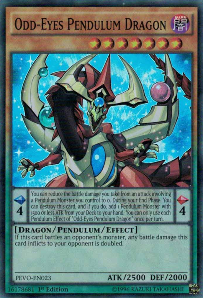 Odd-Eyes Pendulum Dragon [PEVO-EN023] Super Rare | Jomio and Rueliete's Cards and Comics