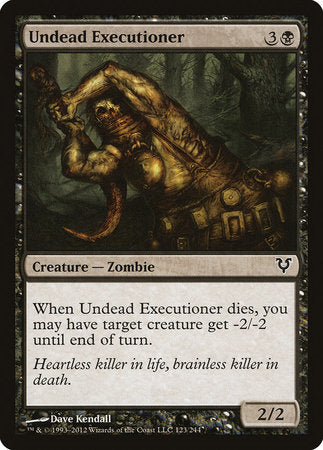 Undead Executioner [Avacyn Restored] | Jomio and Rueliete's Cards and Comics