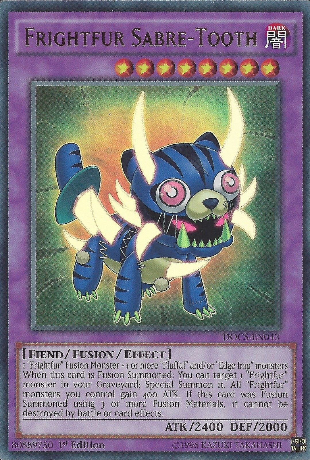 Frightfur Sabre-Tooth [DOCS-EN043] Ultra Rare | Jomio and Rueliete's Cards and Comics