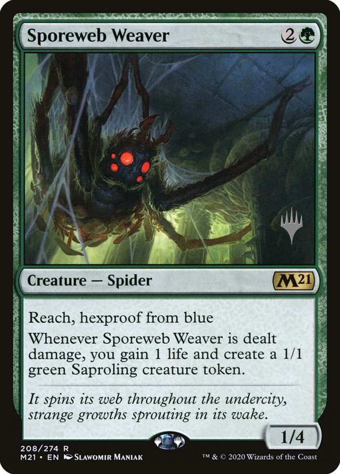 Sporeweb Weaver (Promo Pack) [Core Set 2021 Promos] | Jomio and Rueliete's Cards and Comics