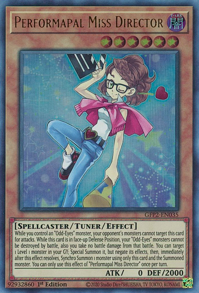 Performapal Miss Director [GFP2-EN035] Ultra Rare | Jomio and Rueliete's Cards and Comics
