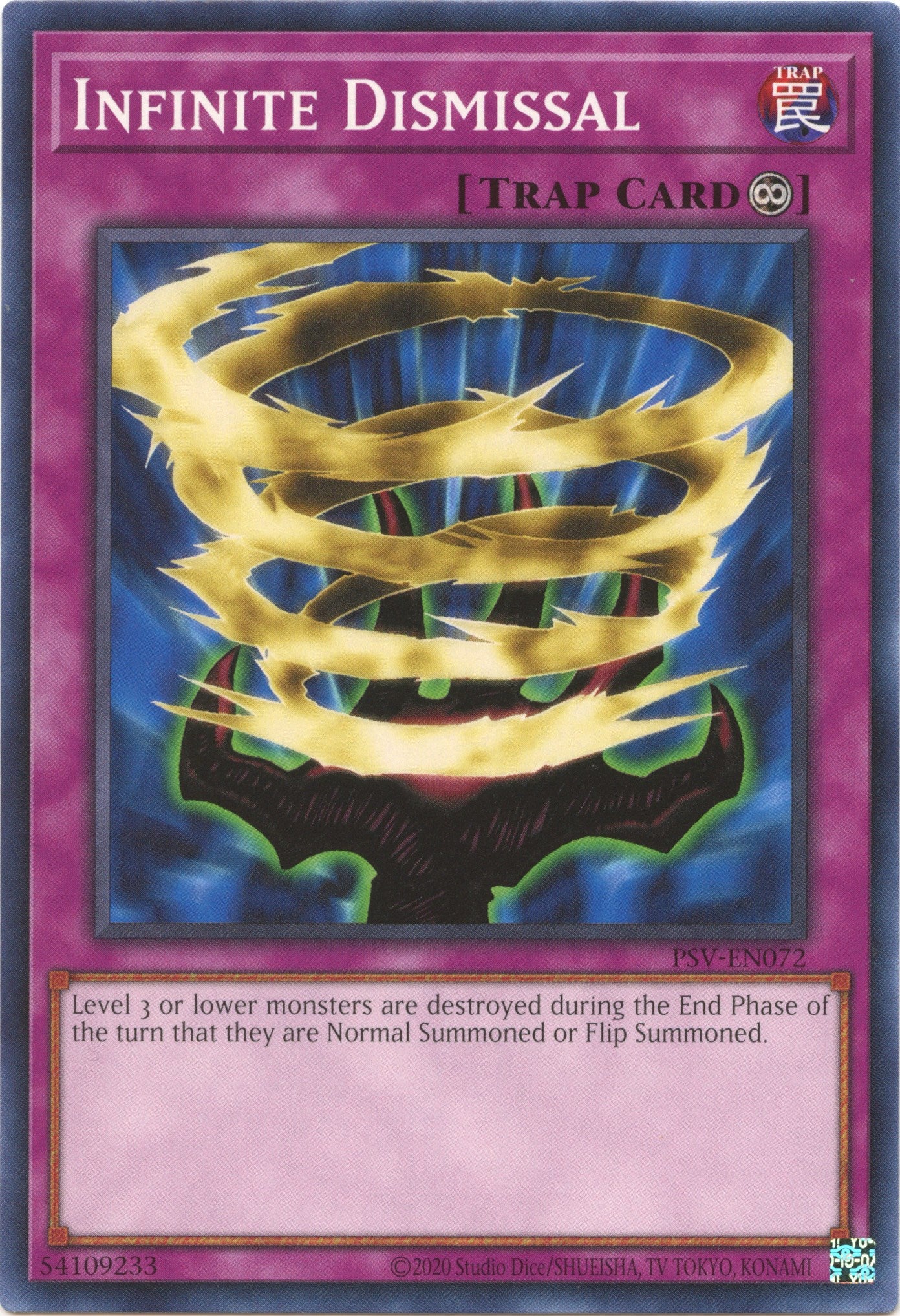 Infinite Dismissal (25th Anniversary) [PSV-EN072] Common | Jomio and Rueliete's Cards and Comics