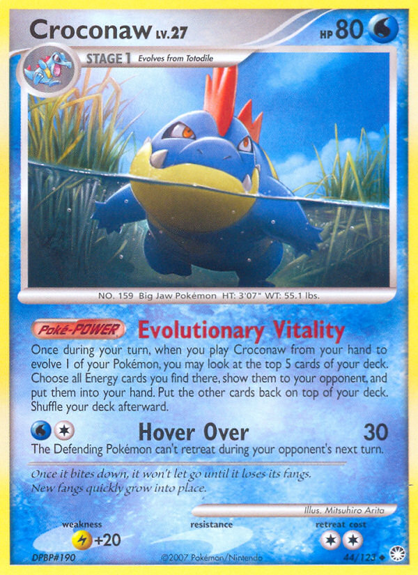 Croconaw (44/123) [Diamond & Pearl: Mysterious Treasures] | Jomio and Rueliete's Cards and Comics