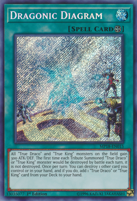 Dragonic Diagram [MP18-EN015] Secret Rare | Jomio and Rueliete's Cards and Comics