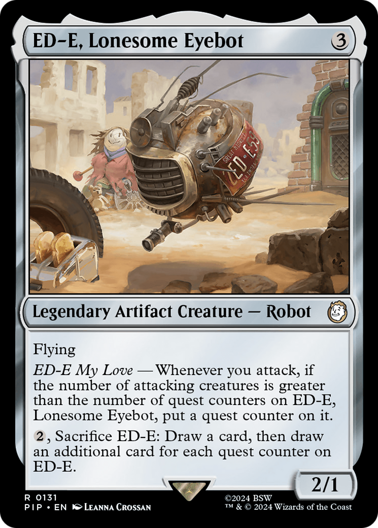 ED-E, Lonesome Eyebot [Fallout] | Jomio and Rueliete's Cards and Comics