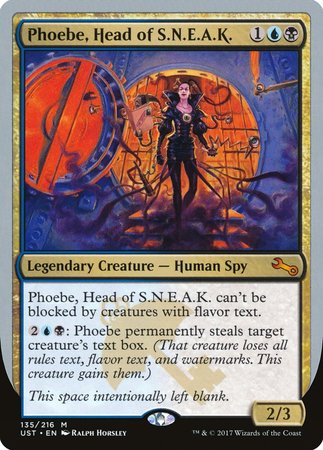 Phoebe, Head of S.N.E.A.K. [Unstable] | Jomio and Rueliete's Cards and Comics