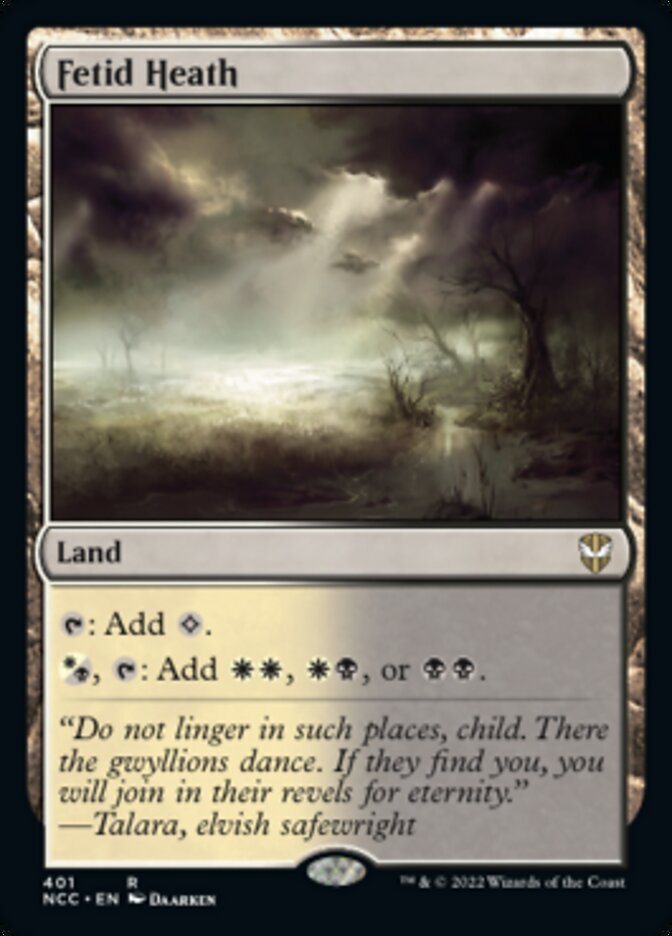 Fetid Heath [Streets of New Capenna Commander] | Jomio and Rueliete's Cards and Comics
