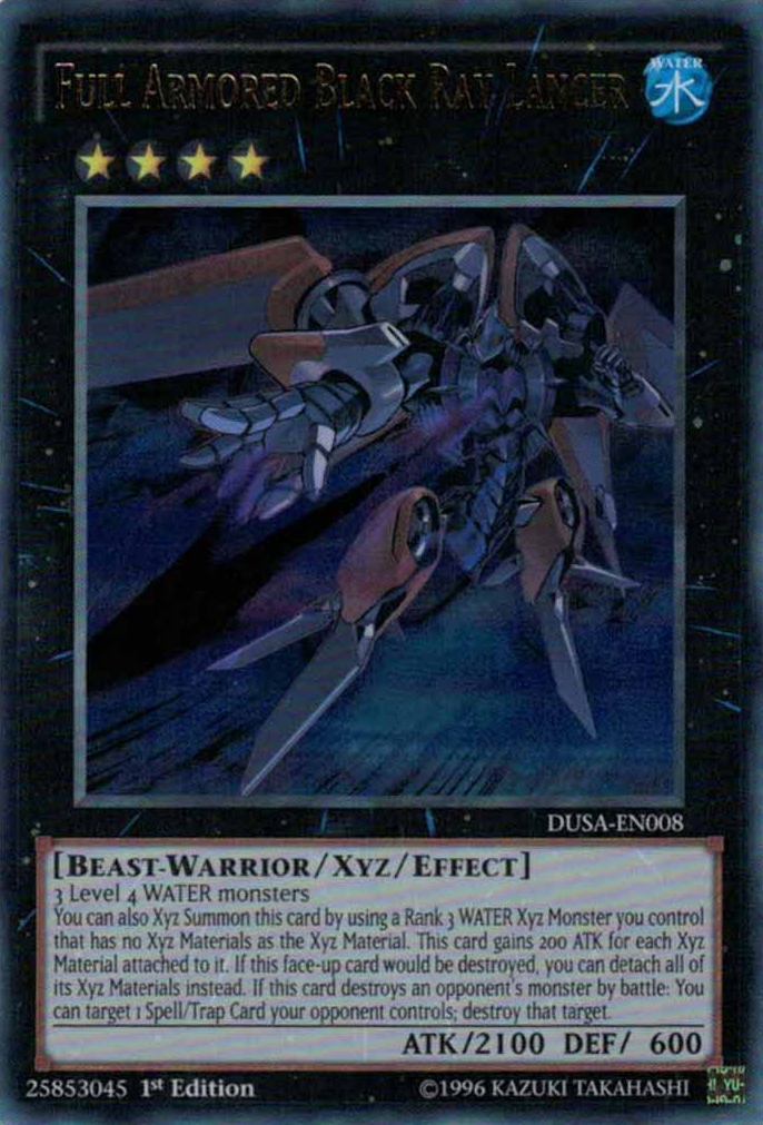 Full Armored Black Ray Lancer [DUSA-EN008] Ultra Rare | Jomio and Rueliete's Cards and Comics