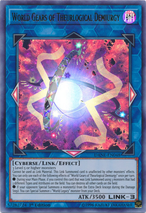 World Gears of Theurlogical Demiurgy [DANE-EN048] Ultra Rare | Jomio and Rueliete's Cards and Comics