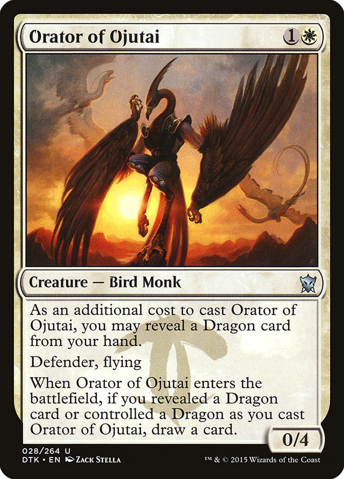 Orator of Ojutai [Dragons of Tarkir] | Jomio and Rueliete's Cards and Comics