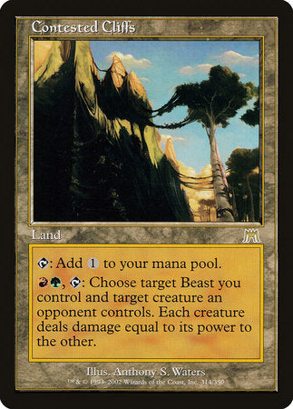Contested Cliffs [Onslaught] | Jomio and Rueliete's Cards and Comics