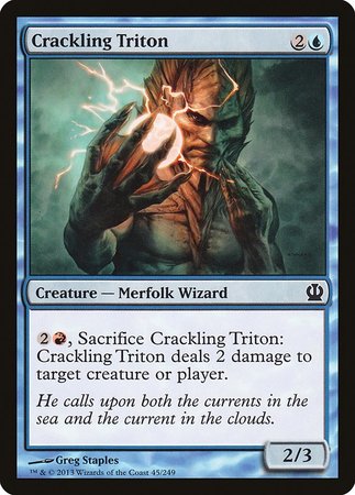 Crackling Triton [Theros] | Jomio and Rueliete's Cards and Comics