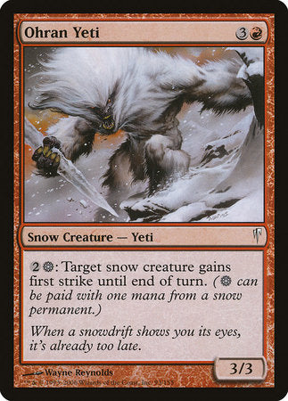 Ohran Yeti [Coldsnap] | Jomio and Rueliete's Cards and Comics