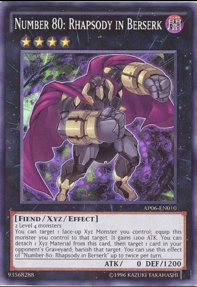 Number 80: Rhapsody in Berserk [AP06-EN010] Super Rare | Jomio and Rueliete's Cards and Comics