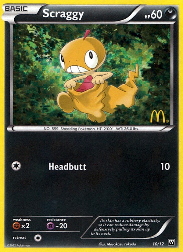 Scraggy (10/12) [McDonald's Promos: 2012 Collection] | Jomio and Rueliete's Cards and Comics