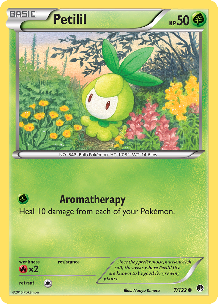 Petilil (7/122) [XY: BREAKpoint] | Jomio and Rueliete's Cards and Comics