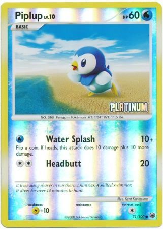 Piplup (71/100) [Burger King Promos: 2009 Collection] | Jomio and Rueliete's Cards and Comics