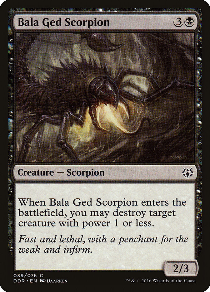 Bala Ged Scorpion [Duel Decks: Nissa vs. Ob Nixilis] | Jomio and Rueliete's Cards and Comics