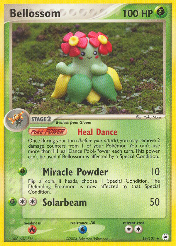 Bellossom (16/101) [EX: Hidden Legends] | Jomio and Rueliete's Cards and Comics
