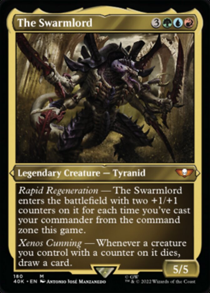 The Swarmlord (Display Commander) (Surge Foil) [Warhammer 40,000] | Jomio and Rueliete's Cards and Comics