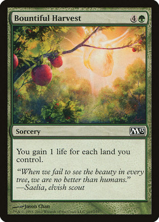 Bountiful Harvest [Magic 2013] | Jomio and Rueliete's Cards and Comics