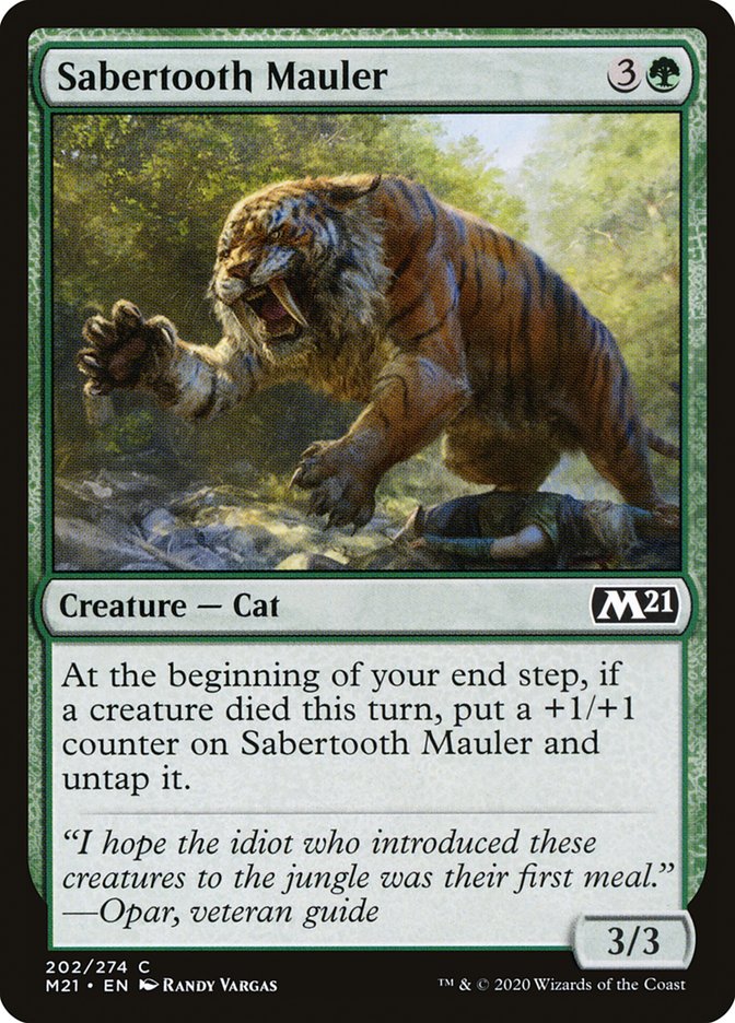 Sabertooth Mauler [Core Set 2021] | Jomio and Rueliete's Cards and Comics