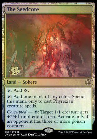 The Seedcore [Phyrexia: All Will Be One Prerelease Promos] | Jomio and Rueliete's Cards and Comics