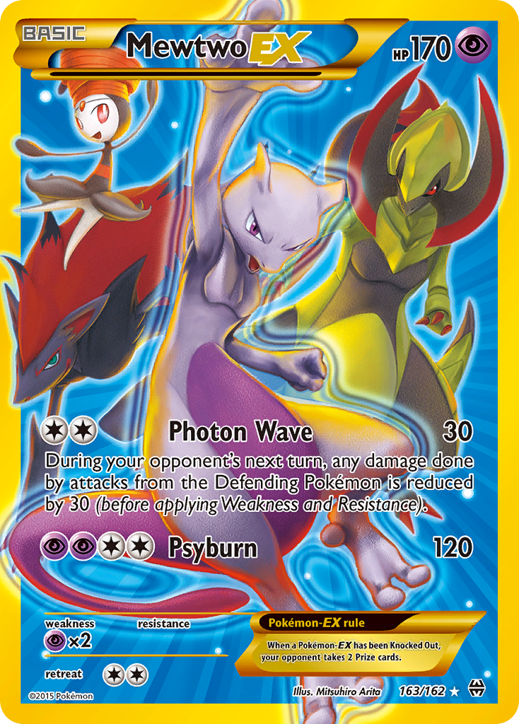 Mewtwo EX (163/162) [XY: BREAKthrough] | Jomio and Rueliete's Cards and Comics