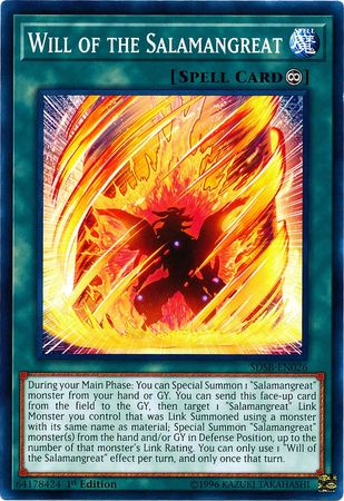Will of the Salamangreat [SDSB-EN026] Common | Jomio and Rueliete's Cards and Comics
