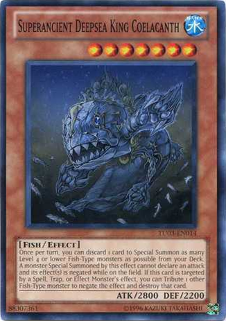 Superancient Deepsea King Coelacanth [TU03-EN014] Common | Jomio and Rueliete's Cards and Comics