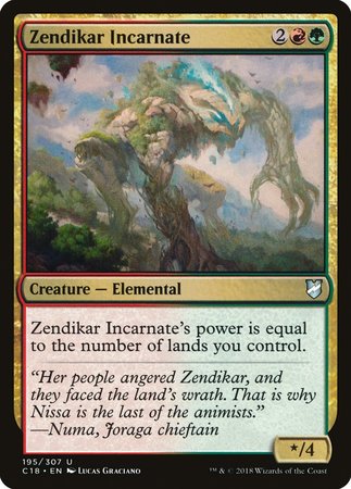 Zendikar Incarnate [Commander 2018] | Jomio and Rueliete's Cards and Comics
